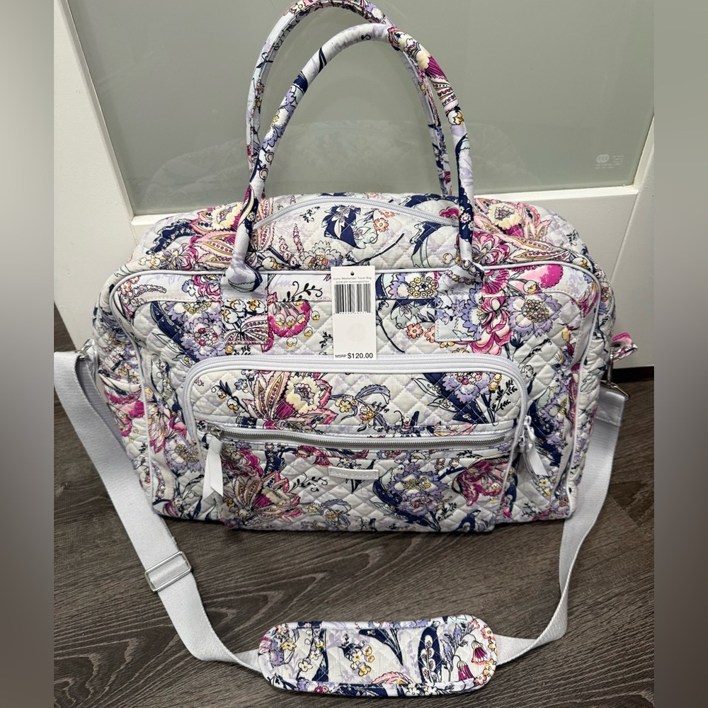 Quilted Vera Bradley weekender bag